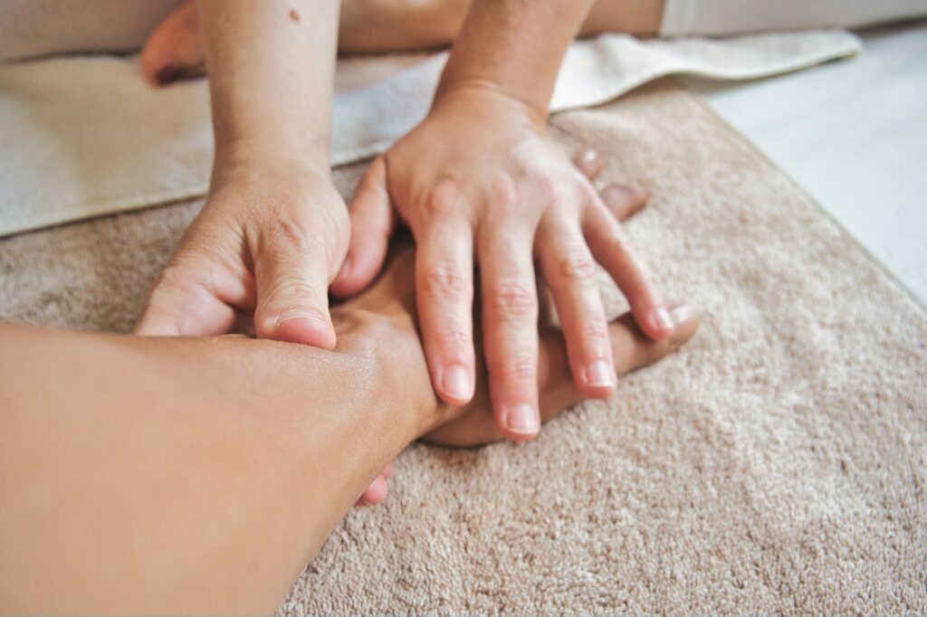 Massage des mains bien-être